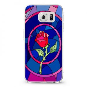 Beauty and Beast rose glass