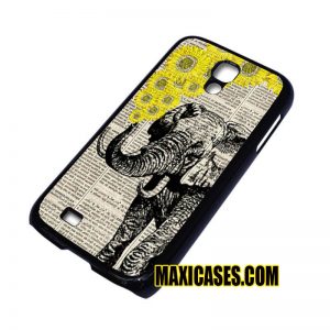 elephant with sunflowers Galaxy samsung galaxy S3,S4,S5,S6 cases