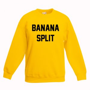 Banana split Sweatshirt Sweater Unisex Adults size S to 2XL