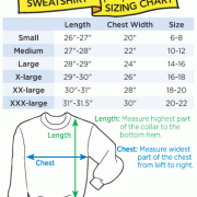 champion men's sweatshirt size chart