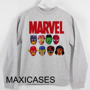 Marvel face Sweatshirt Sweater Unisex Adults size S to 2XL