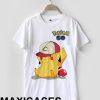 Pikachu pokemon go T-shirt Men Women and Youth