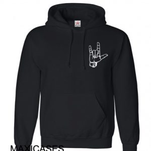 Rock On Hand Hoodie Unisex Adult size S - 2XL