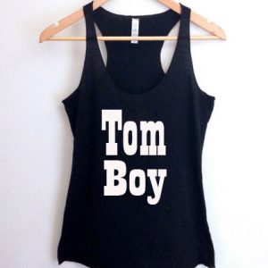 Tomboy logo tank top men and women Adult