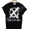 Icon for Hire XO T-shirt Men Women and Youth