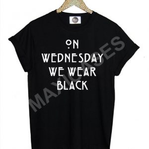 On wednesday we wear black T-shirt Men Women and Youth