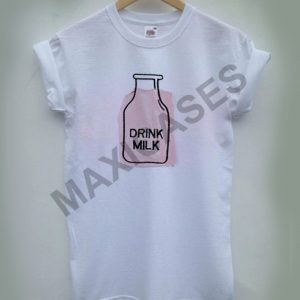 Drink milk T-shirt Men Women and Youth