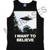 I want to believe tank top men and women Adult