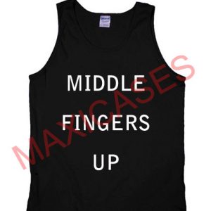 Middle fingers up tank top men and women Adult
