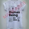 Human being T-shirt Men Women and Youth