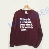Mike And Lucas And Dustin And Eleven And Wil Sweatshirt Sweater Unisex Adults size S to 2XL
