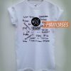 5 Seconds of Summer Signature T-shirt Men Women and Youth