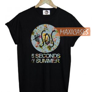 5 Seconds of Summer logo floral T-shirt Men Women and Youth
