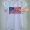 American flag meridian line T-shirt Men Women and Youth