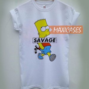 Bart simpson savage T-shirt Men Women and Youth