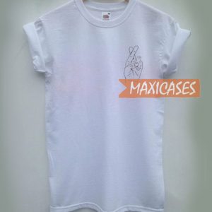Fingers Crossed Cheap Graphic T Shirts for Women, Men and Youth