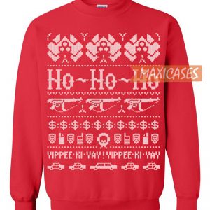 Die Hard Ugly Christmas Sweater Red