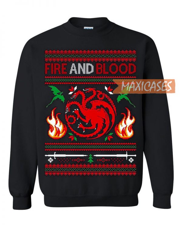 Game of Thrones Fire and Blood Ugly Christmas Sweater Unisex