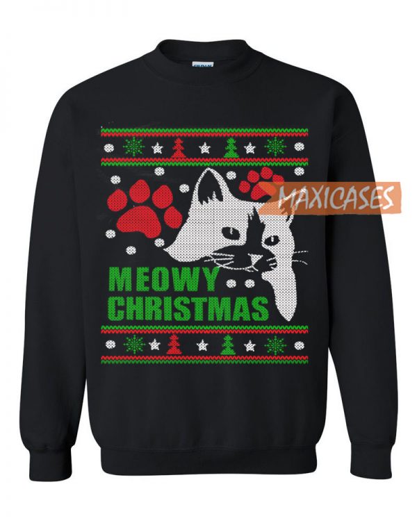 Meowy Ugly Christmas Sweater Unisex