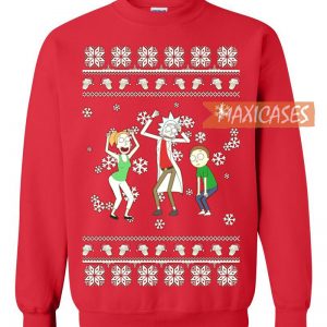 Rick And Morty Dance Ugly Christmas Sweater Unisex