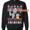 Rick And Morty Holiday Ugly Christmas Sweater Unisex