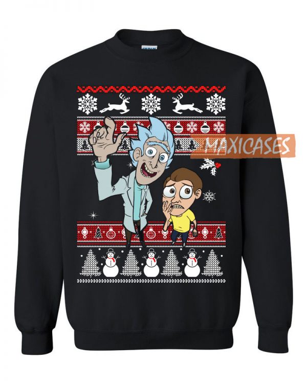 Rick And Morty Holiday Ugly Christmas Sweater Unisex