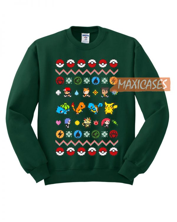 Pokemon Funny Ugly Christmas Sweater Unisex Size S to 2XL