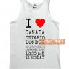 I Love Canada Ontario London Hospital Judes Tank Top