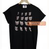 Cat Moon Phases T Shirt