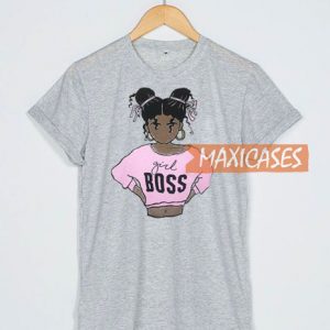 Girl Boss Grey T Shirt