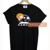 Hawaii And Moon Dark Grey T Shirt