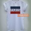 Paris Letter T Shirt