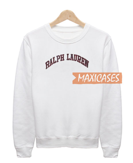 white sweatshirt ralph lauren