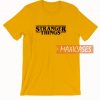 Stranger Things Gold Yellow T Shirt