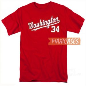 Washington 34 Red T Shirt