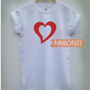 Love Heart White T Shirt