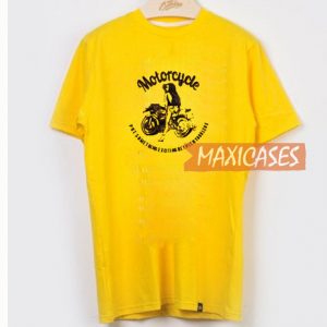 Motorcycle Yellow T Shirt