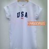 USA White T Shirt