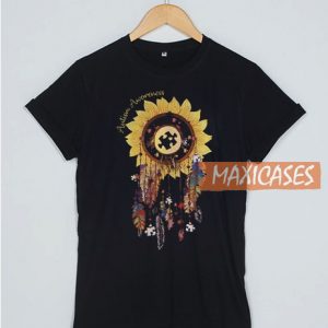 Awareness Sunflower T Shirt