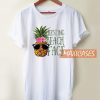 Pineapple Resting Beach Face T Shirt