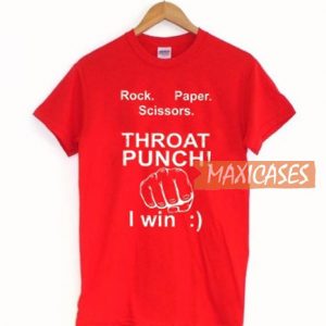 Rock Paper Scissors Throat T Shirt