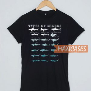Types Of Sharks Marine Biology T Shirt