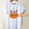 Unicorn Pumpkin Tee T Shirt