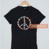 Hippie Bus Peace Symbol T Shirt