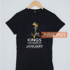 King Born January T Shirt