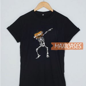 Pumpkin Skull Dabbing T Shirt