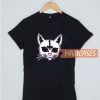 Cat Upside Down Cross T Shirt