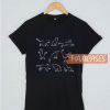Pattern Sketch Of Cats T Shirt