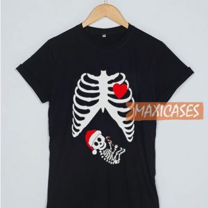 Christmas Skeleton T Shirt