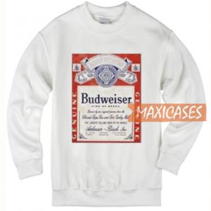 Budweiser Distressed Label Sweatshirt